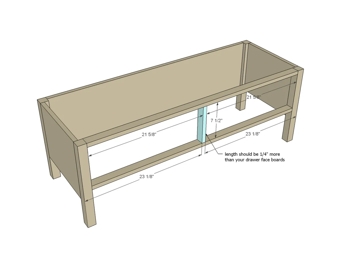 Vintage Drawer Bench, step 4