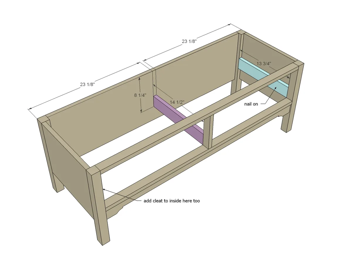 Vintage Drawer Bench, step 6