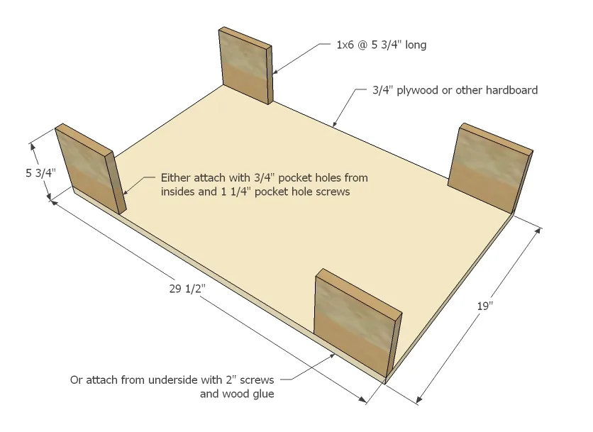 Vintage Storage Dining Table, step 1