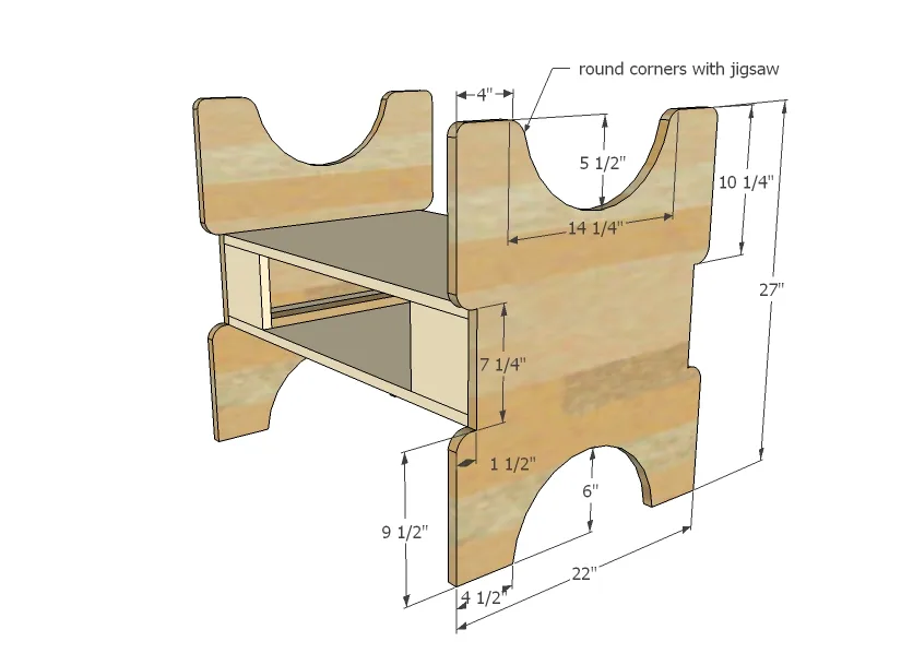 Vintage Storage Dining Table, step 4