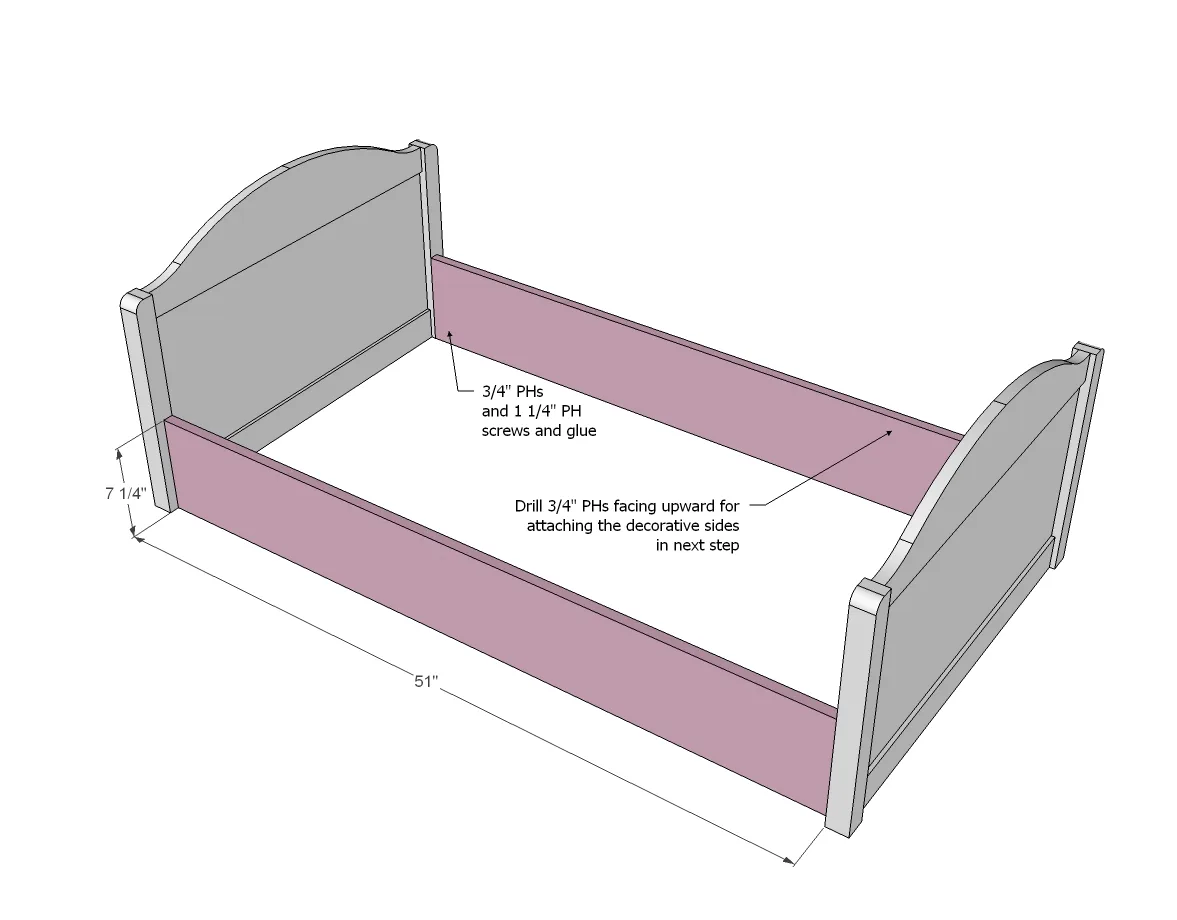 Vintage Toddler Bed, step 4