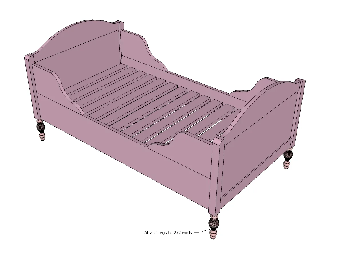 Vintage Toddler Bed, step 8