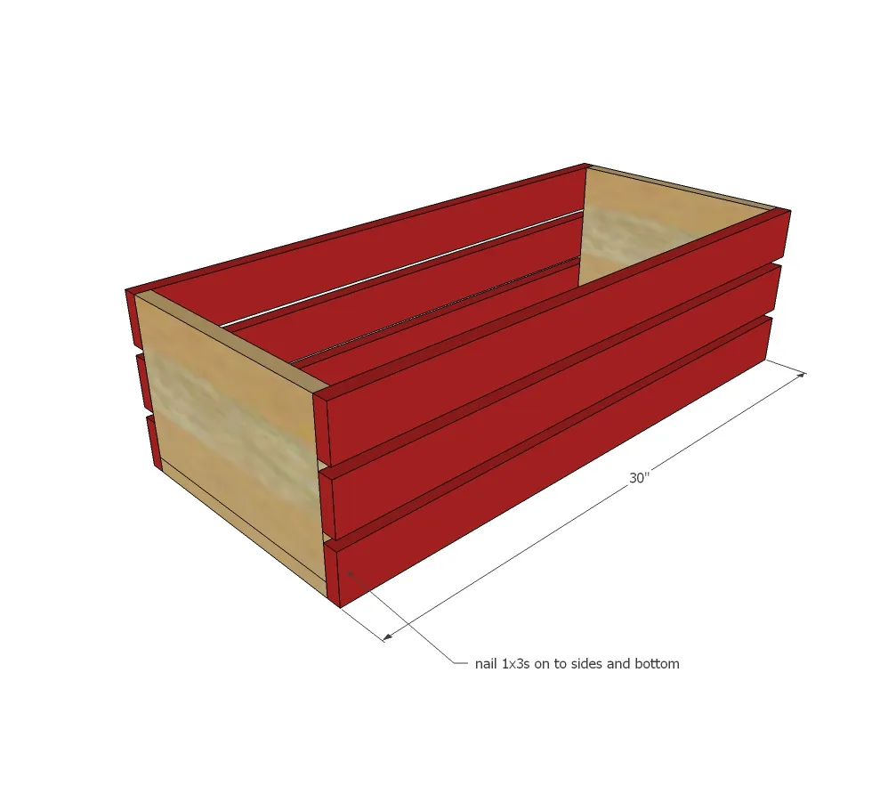 Vintage Wood Wagon, step 2