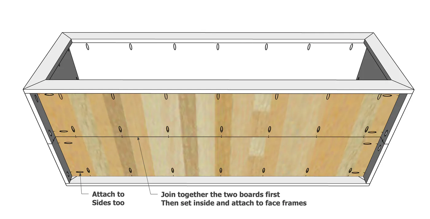 Waterfall Framed 60” Rectangle Coffee Table, step 5