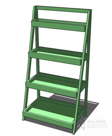 Wide Painter’s Ladder Shelf, step 1