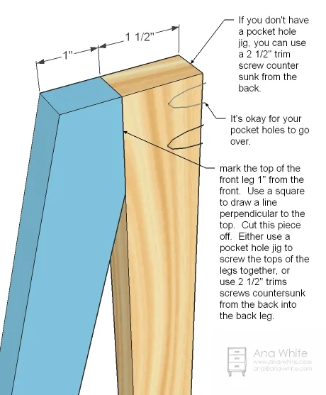 Wide Painter’s Ladder Shelf, step 2