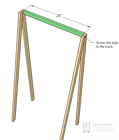 Wide Painter’s Ladder Shelf, step 3