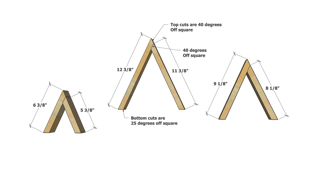 Wood Christmas Tree Decor DIY, step 1