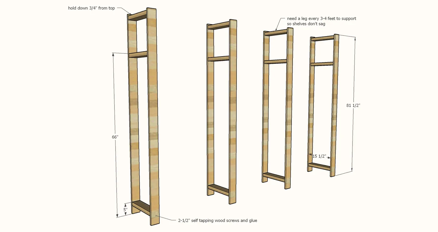 Wood Closet Shelving, step 1