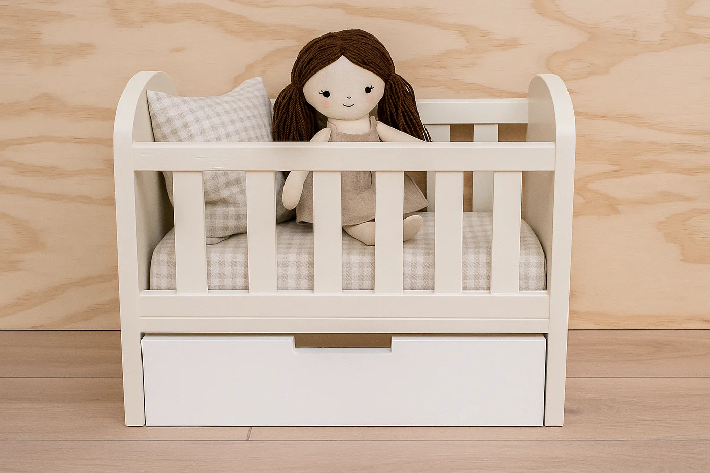 Wood Doll Crib