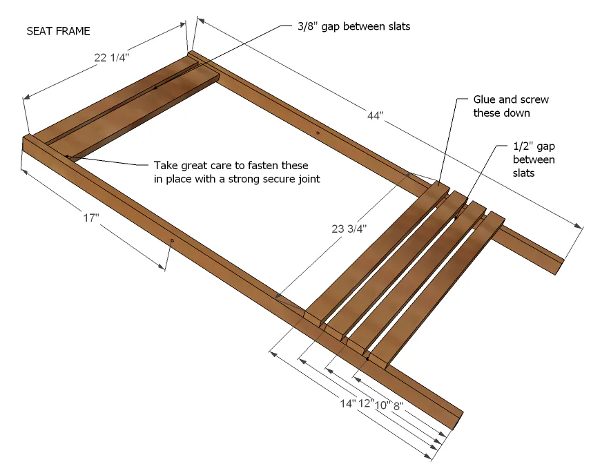 Wood Folding Sling Chair, Deck Chair or Beach Chair, step 2