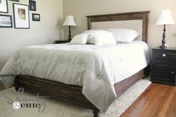 Wood Framed Upholstered Headboard- Queen