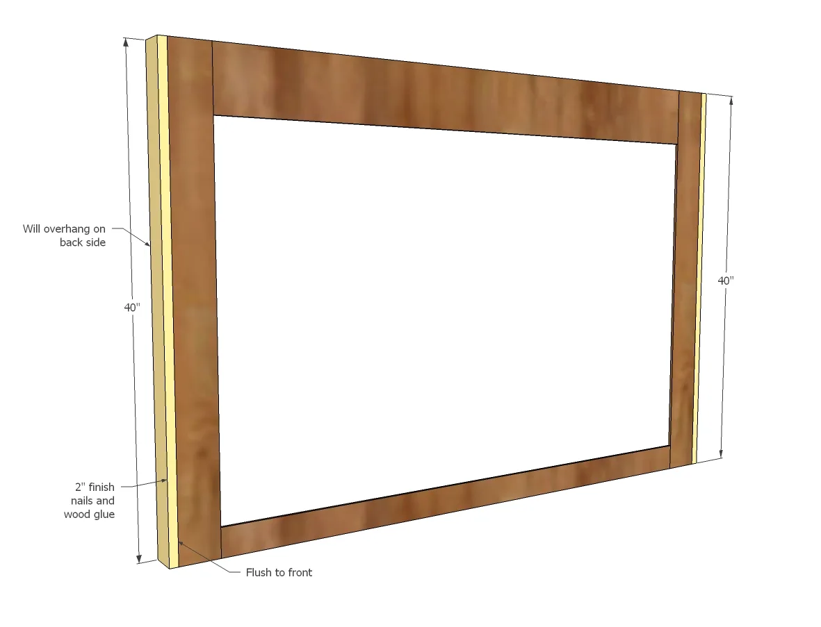 Wood Framed Upholstered Headboard- Queen, step 3