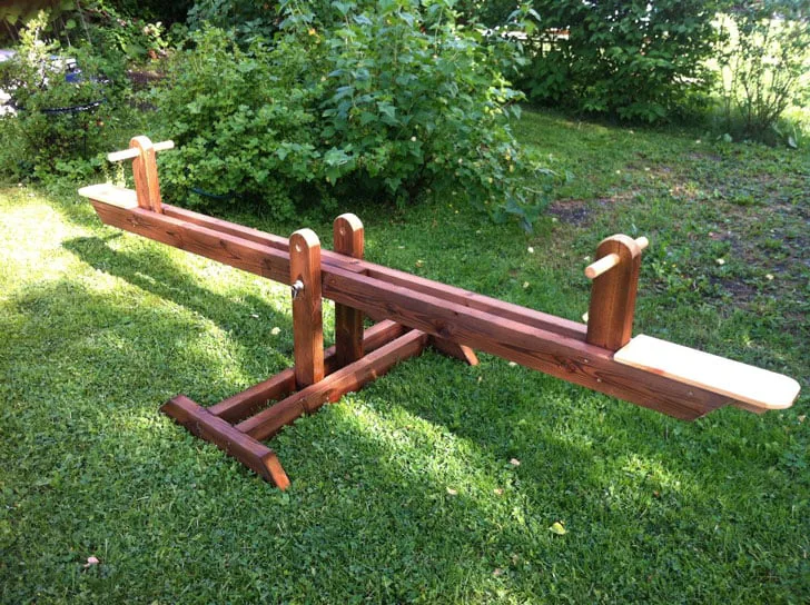 Wood Seesaw or Teeter Totter