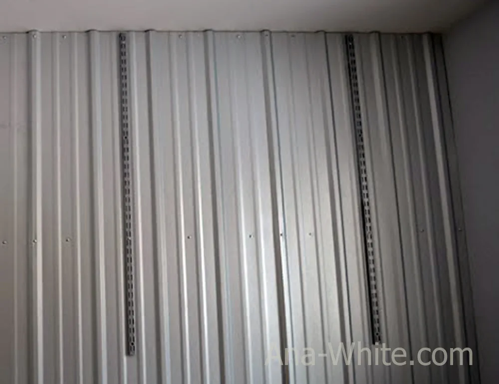 Wood Shelf Covers over Wire Shelving Brackets and Tracks, step 2