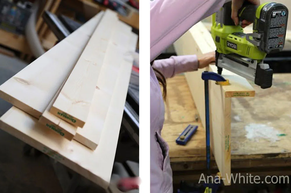 Wood Shelf Covers over Wire Shelving Brackets and Tracks, step 4