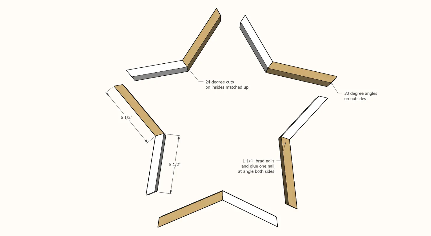 Wood Star Serving Tray or Wall Decor, step 2