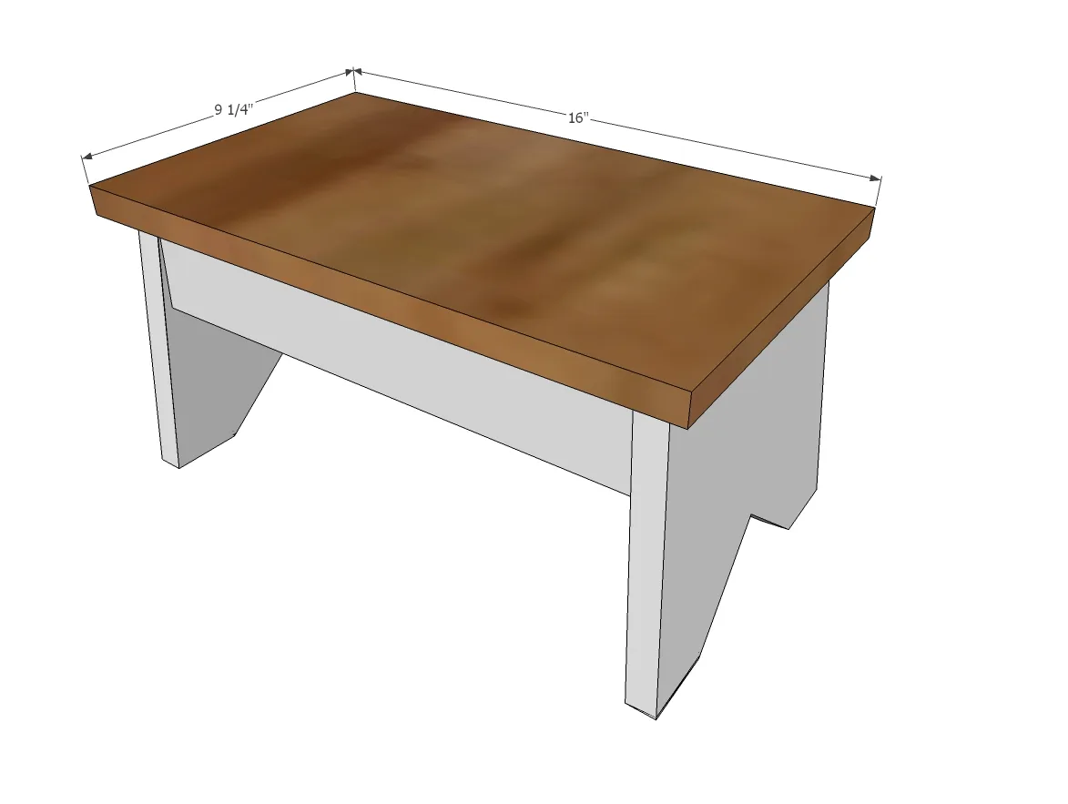 Wood Step Stool Plans with Splayed Legs, step 3