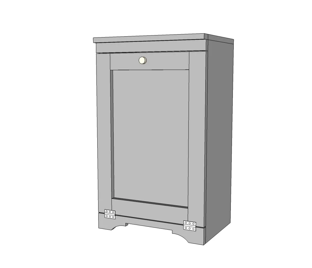 Wood Tilt Out Trash or Recycling Cabinet, step 8