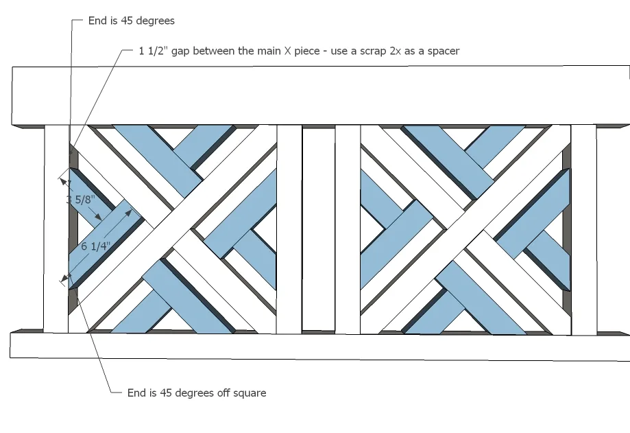 Woven Back Bench, step 6